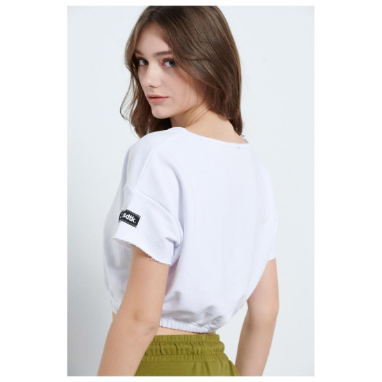 Bodytalk Γυναικεία κοντομάνικη μπλούζα Cropped